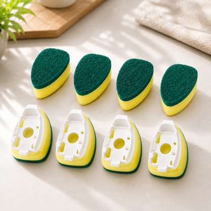 NeatLab™ 7pc Dishwashing Stick & Replacement Sponge Set