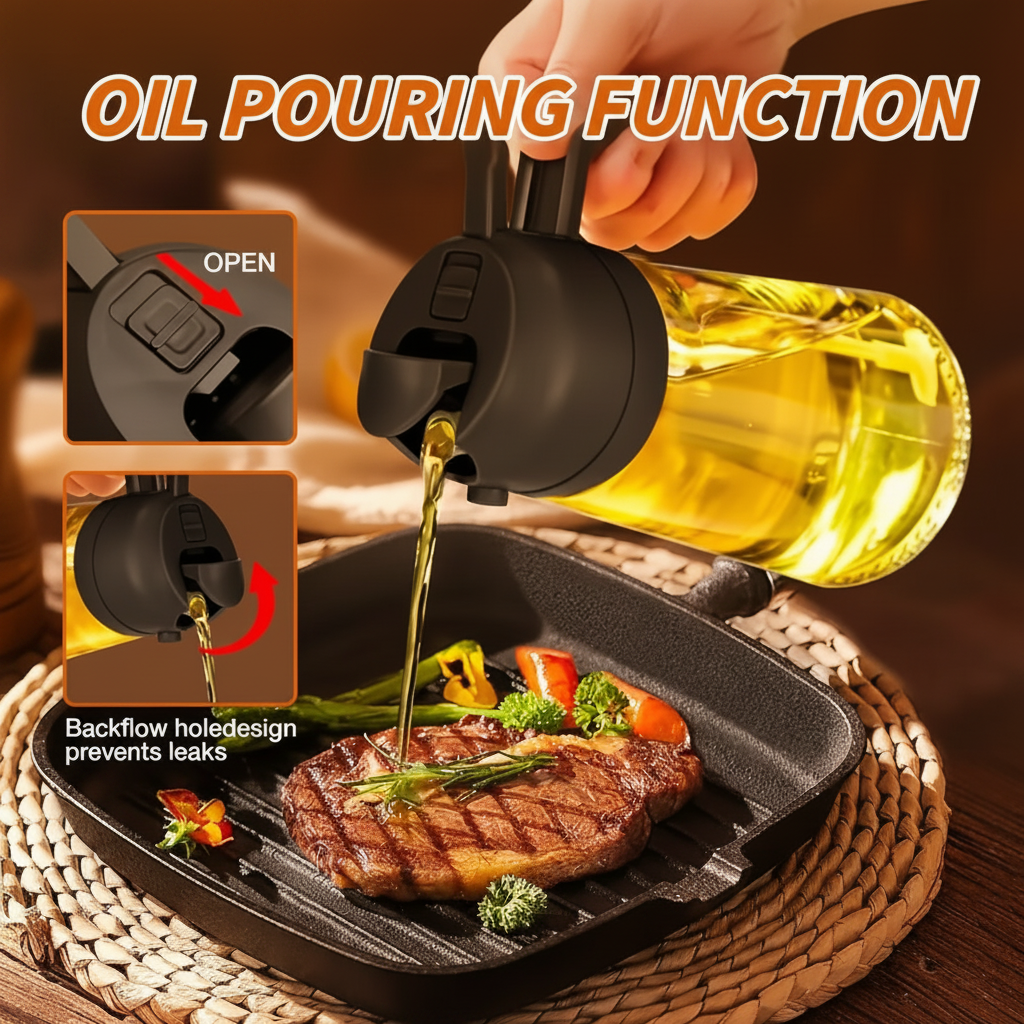 NeatLab Multi-Purpose Kitchen Oil Spray Bottle