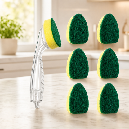 NeatLab™ 7pc Dishwashing Stick & Replacement Sponge Set